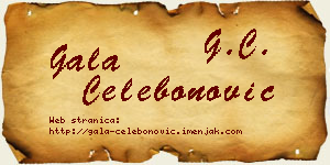 Gala Čelebonović vizit kartica